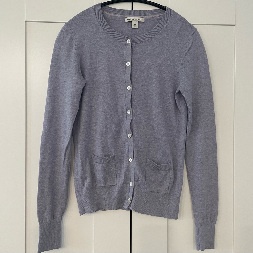Women Banana Republic Pima Cotton Cashmere Button Cardigan Long Sleeve Size XS
